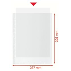 Esselte plastlommer A4 Maxi - 100my - 100% recycled - 50 stk.