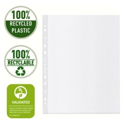 Esselte plastlommer A4 Maxi - 100my - 100% recycled - 50 stk.