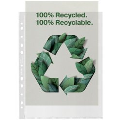 Esselte plastlommer A4 Maxi - 100my - 100% recycled - 50 stk.