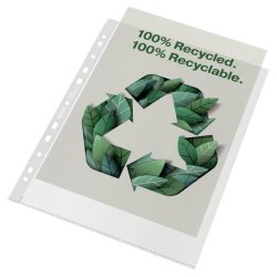 Esselte plastlommer A4 Maxi - 100my - 100% recycled - 50 stk.