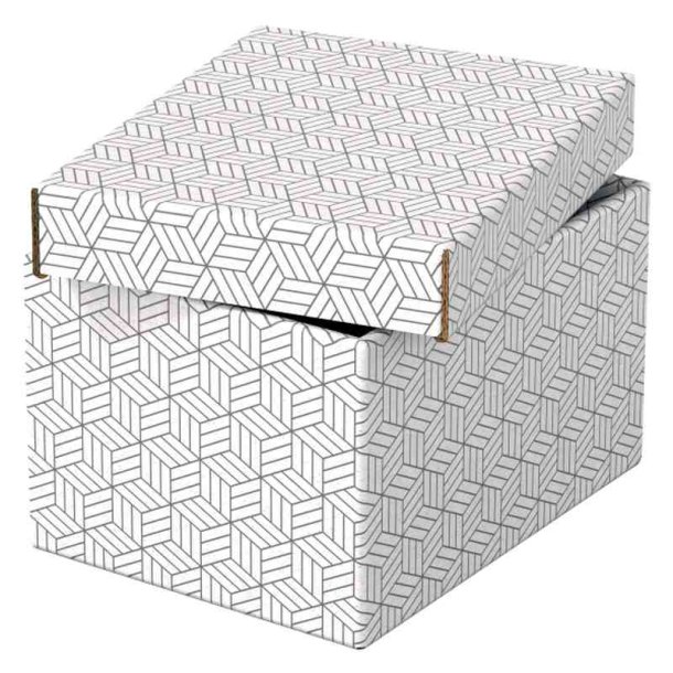 Esselte Home opbevaringsboks Small - 100% genbrugt og 100% genanvendeligt pap -pakke med 3