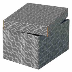 Esselte Home opbevaringsboks Small - 100% genbrugt og 100% genanvendeligt pap -pakke med 3