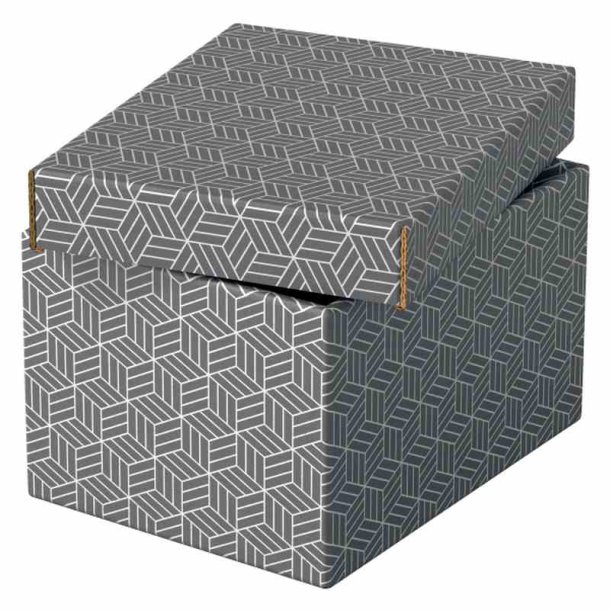 Esselte Home opbevaringsboks Small - 100% genbrugt og 100% genanvendeligt pap -pakke med 3