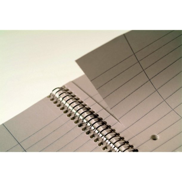 Esselte kollegieblok - A4 linieret - 70 linjeret sider med huller - Notesbog med Spiralryg