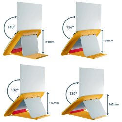 Leitz Laptop riser - Ergo Cosy - hjde justerbar - 312x50x247mm - 13-17" - varm gul
