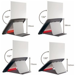Leitz Laptop riser - Ergo Cosy - hjde justerbar - 312x50x247mm - 13-17" - fljlsgr