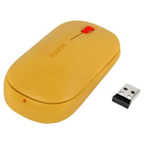 Leitz mus - Cozy SureTrack - Tr�dl�s - 4000 DPI - 48x184x105mm - varm gul