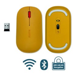 Leitz mus - Cozy SureTrack - Trdls - 4000 DPI - 48x184x105mm - varm gul