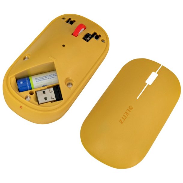 Leitz mus - Cozy SureTrack - Trdls - 4000 DPI - 48x184x105mm - varm gul