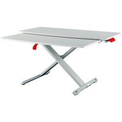 Leitz sid-st bordkonverter - Ergo Cosy - hjdejusterbar - udtrksbakke - 420x72x800mm - lys gr
