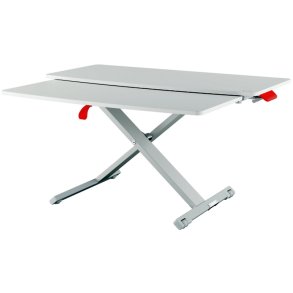 Leitz sid-st bordkonverter - Ergo Cosy - hjdejusterbar - udtrksbakke - 420x72x800mm - lys gr