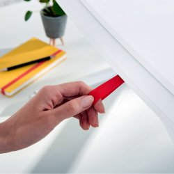 Leitz sid-st bordkonverter - Ergo Cosy - hjdejusterbar - udtrksbakke - 420x72x800mm - lys gr