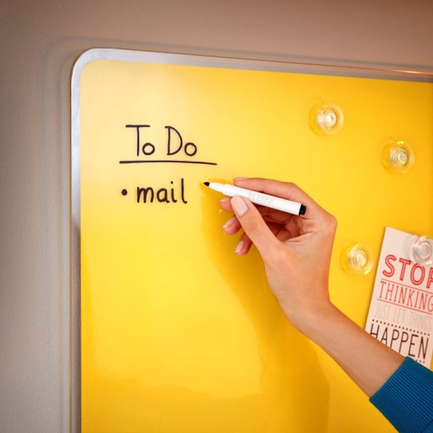 Leitz Glastavle - Cosy - 80x60cm - detailpak - gul