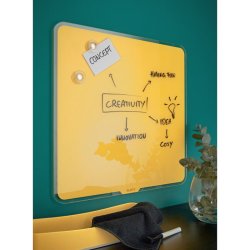 Leitz Glastavle - Cosy - 45x45cm - detailpak - gul