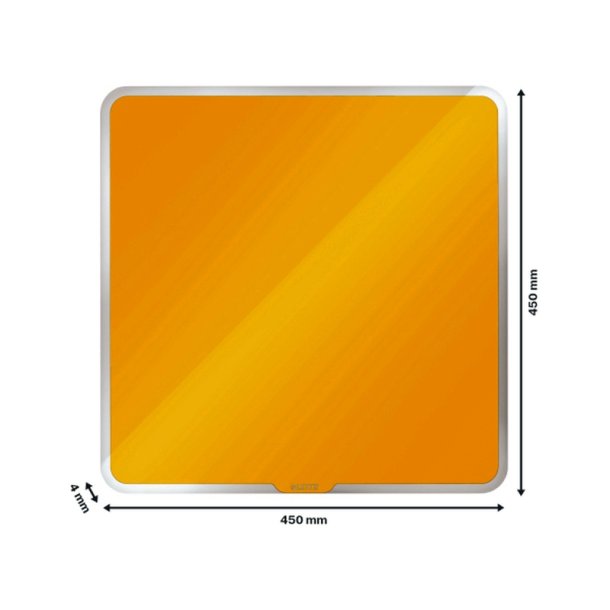 Leitz Glastavle - Cosy - 45x45cm - detailpak - gul