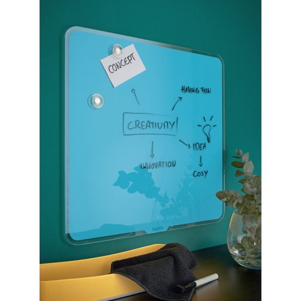 Leitz Glastavle - Cosy - 45x45cm - detailpak - bl