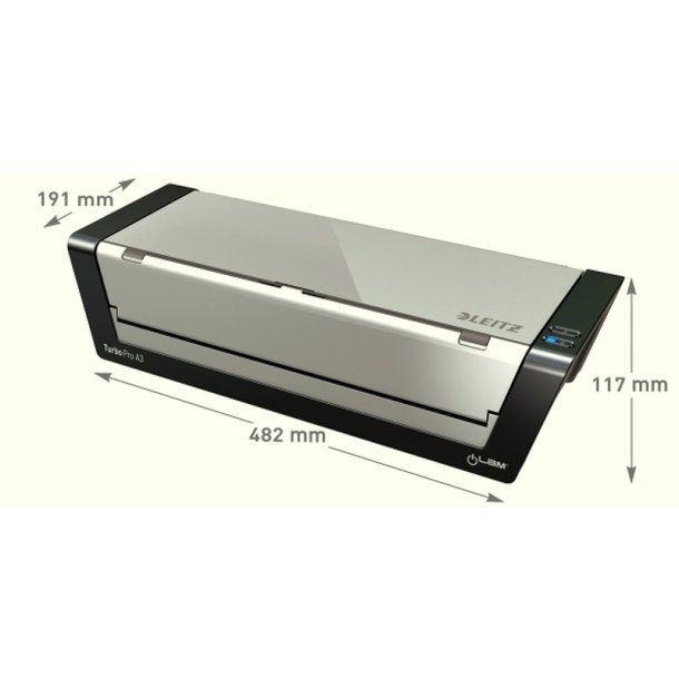 Leitz A3 Lamineringsmaskine - iLAM - Touch 2 Turbo Pro - Gr - A3 varme laminator