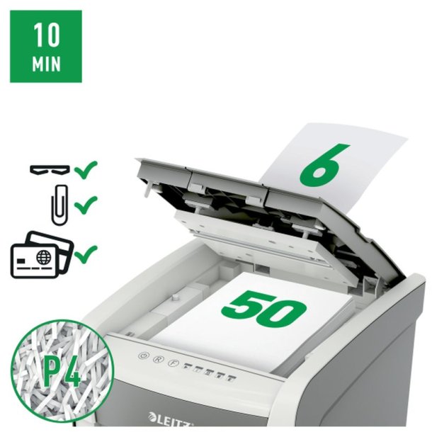 Leitz IQ 50X AutoFeed makulator - Small Office - P4