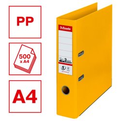Esselte A4 Brevordner No.1 - Power - PP - 75 mm - gul