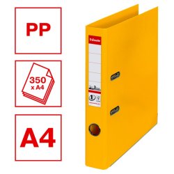 Esselte A4 Brevordner No.1 - Power - PP - 50 mm - gul