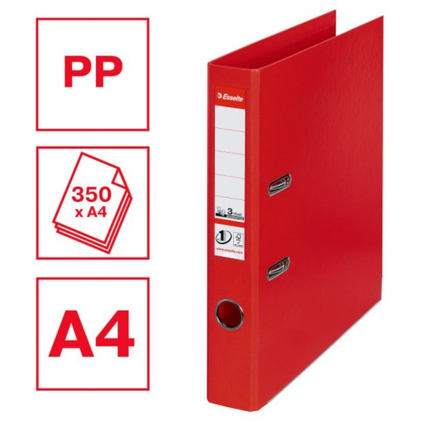 Esselte A4 Brevordner No.1 - Power - PP - 50 mm - rd
