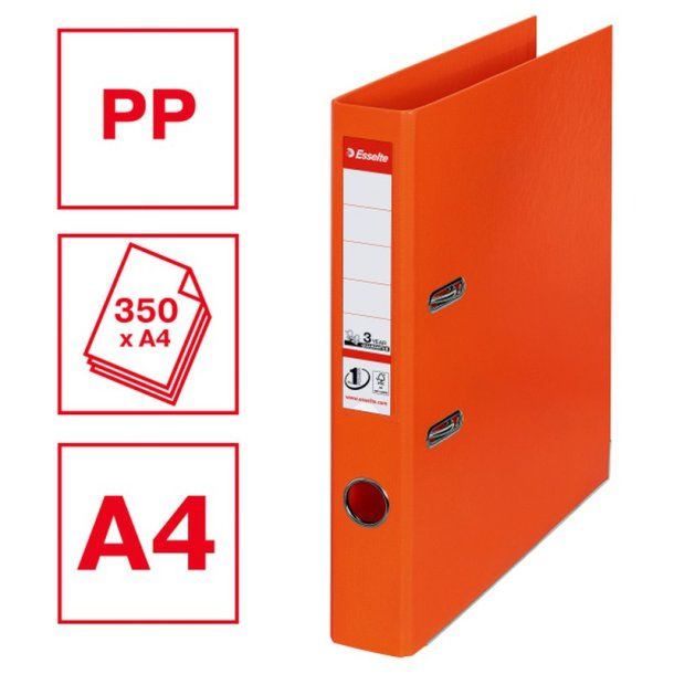 Esselte A4 Brevordner No.1 - Power - PP - 50 mm - orange