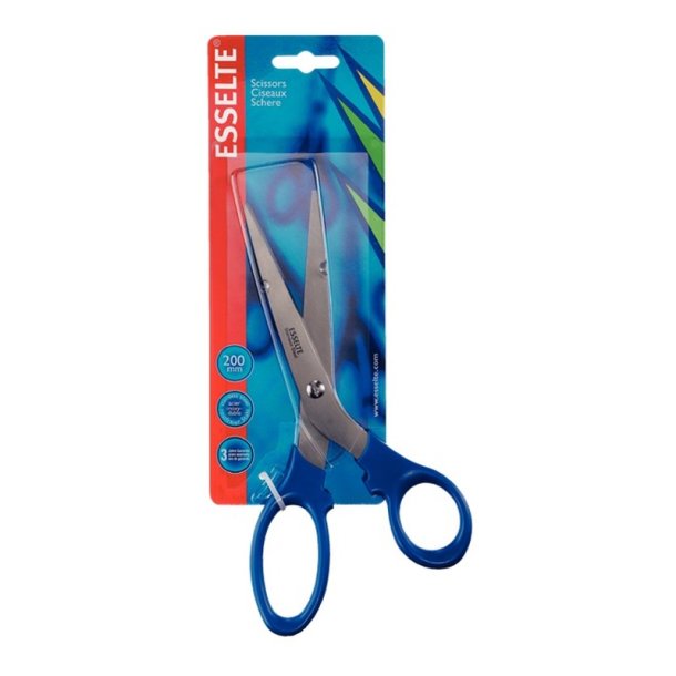 Esselte papir saks - bl - hjre og venstrehnds saks - Legeret stl - 20cm