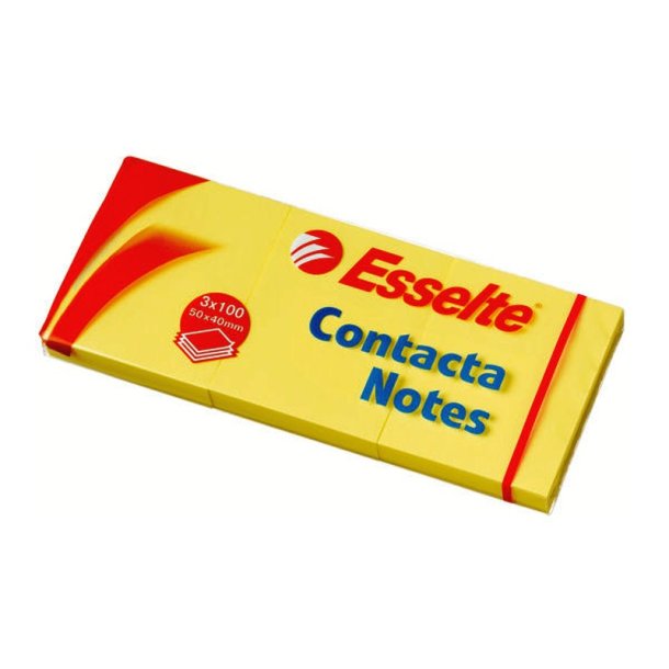 Esselte Contacta - Notes - 75x75 mm - gul - 100 ark