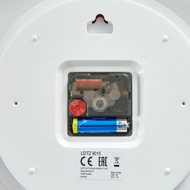 Leitz Wow Clock 29cm vgur - analog vgur i lilla