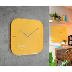 Leitz Cosy Clock 30cm vgur - Analog Vgur i gul - Skrivbar