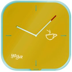 Leitz Cosy Clock 30cm vgur - Analog Vgur i gul - Skrivbar