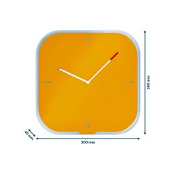 Leitz Cosy Clock 30cm vgur - Analog Vgur i gul - Skrivbar