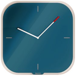Leitz Cosy Clock 30cm vgur - Analog Vgur i bl - Skrivbar