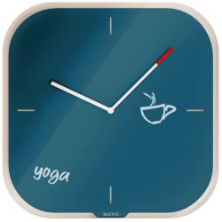 Leitz Cosy Clock 30cm vgur - Analog Vgur i bl - Skrivbar