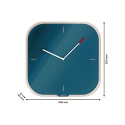 Leitz Cosy Clock 30cm vgur - Analog Vgur i bl - Skrivbar