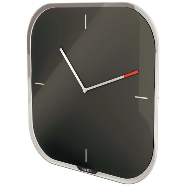 Leitz Cosy Clock 30cm vgur - Analog Vgur i gr - Skrivbar