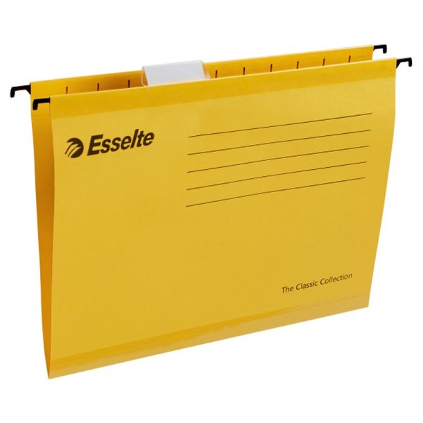 Esselte A4 - Pendaflex Hngemappe - forstrket - 412x240mm - gul - 25 stk.