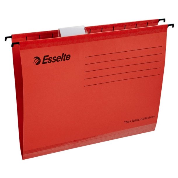 Esselte A4 - Pendaflex Hngemappe - forstrket - 412x240mm - rd - 25 stk.