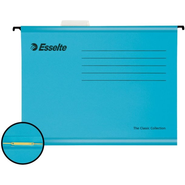 Esselte A4 Pendaflex Hngemappe - m/mekanisme - bl - 10 stk.