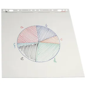 Esselte Flipoverblok - 50 ark - 59x80 - ulinieret - 70 gram