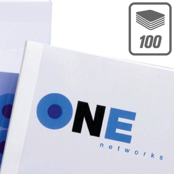 GBC Limindbindingsomslag - Standard - A4 - 3 mm - hvid