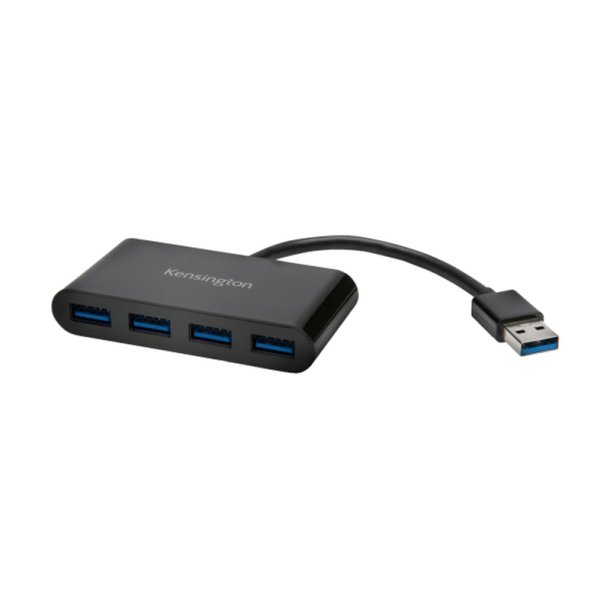 Kensington UH4000 - 4-Port Hub - USB 3.0 - sort