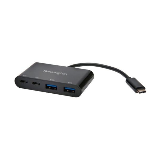 Kensington CH1000 - 4-Port Hub - USB-C - sort