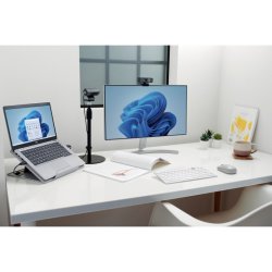 Kensington bordstativ med teleskop til videokonferencer, mik., webcams og belysning