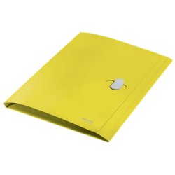 Leitz A4 3-klap mappe - plastls - 80% recycled plast - gul