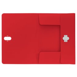 Leitz A4 3-klap mappe - plastls - 80% recycled plast - rd