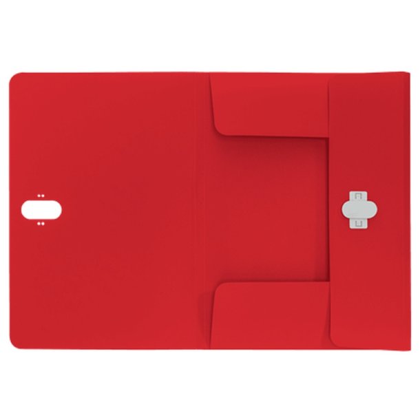 Leitz A4 3-klap mappe - plastls - 80% recycled plast - rd