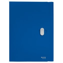 Leitz A4 3-klap mappe - plastls - 80% recycled plast - bl