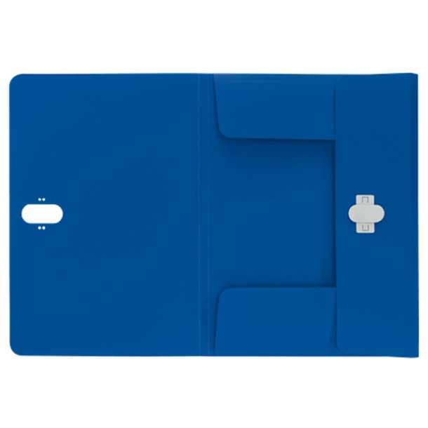 Leitz A4 3-klap mappe - plastls - 80% recycled plast - bl