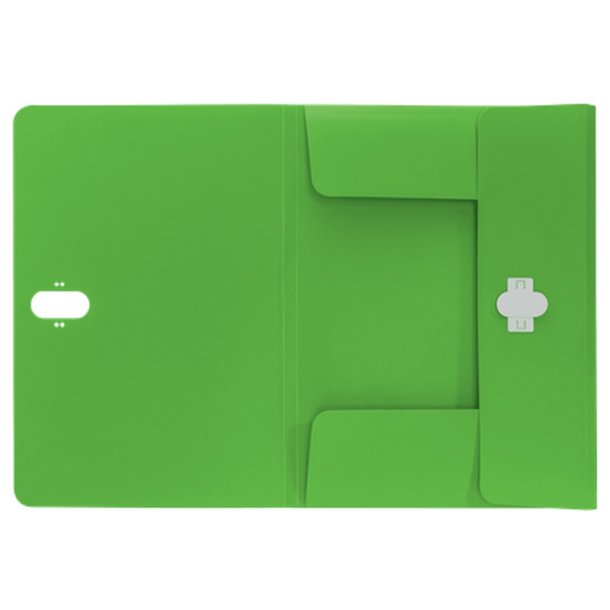 Leitz A4 3-klap mappe - plastls - 80% recycled plast - grn